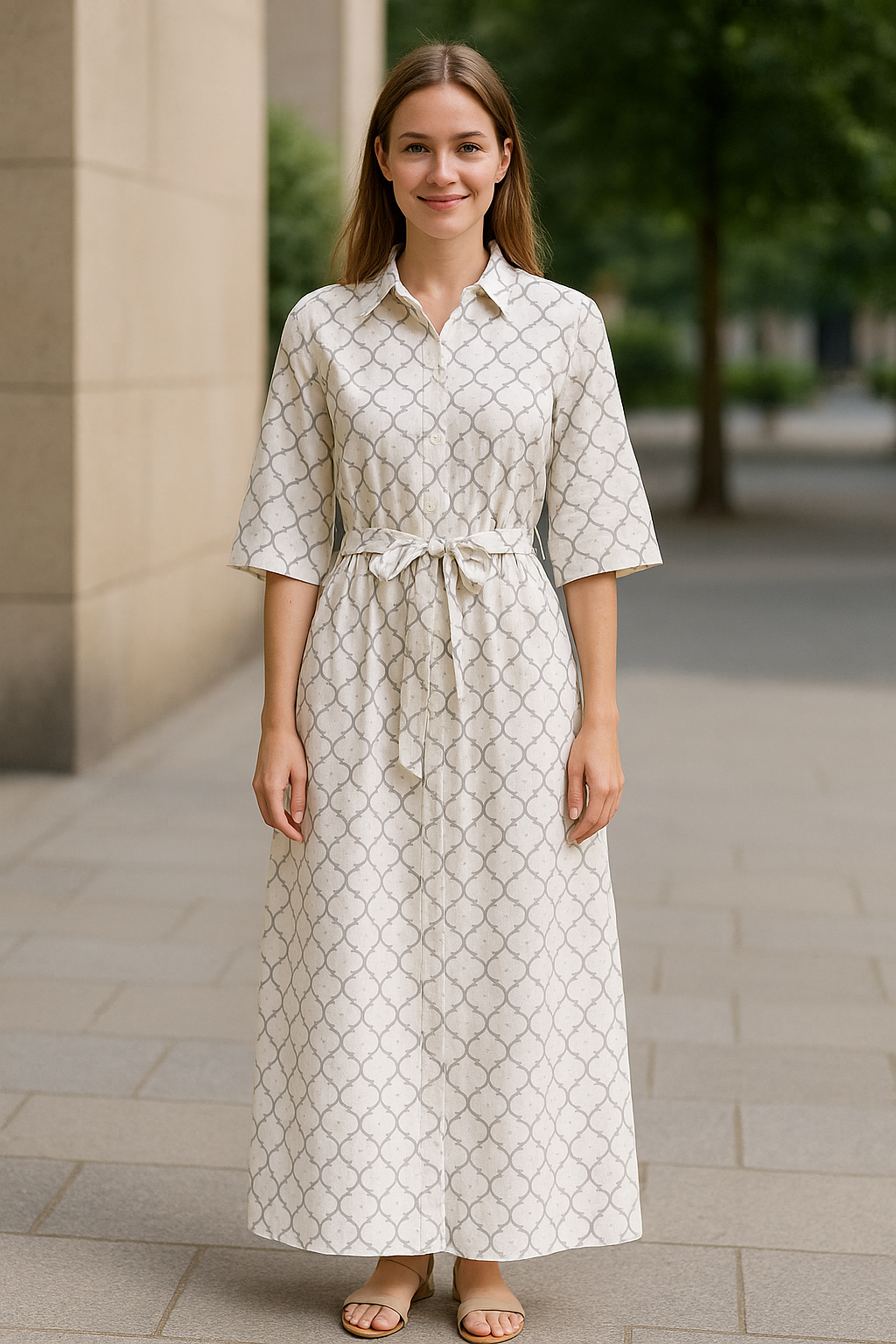 Dames Geruit Shirt Jurk, Kant-Up Losse Pasvorm Met Letter Print, Casual Enkel Breasted Zomer Outfit | VIQA VIQA© NEDERLAND