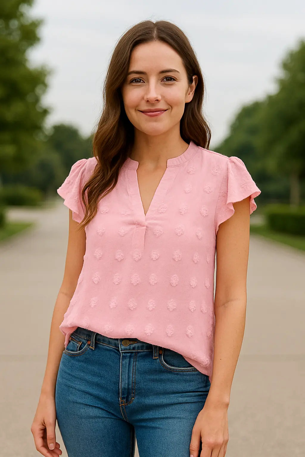 Dames Zomer Blouse, Effen Kleur Losse Pasvorm Shirt, Elegante Casual Top | VIQA VIQA© NEDERLAND