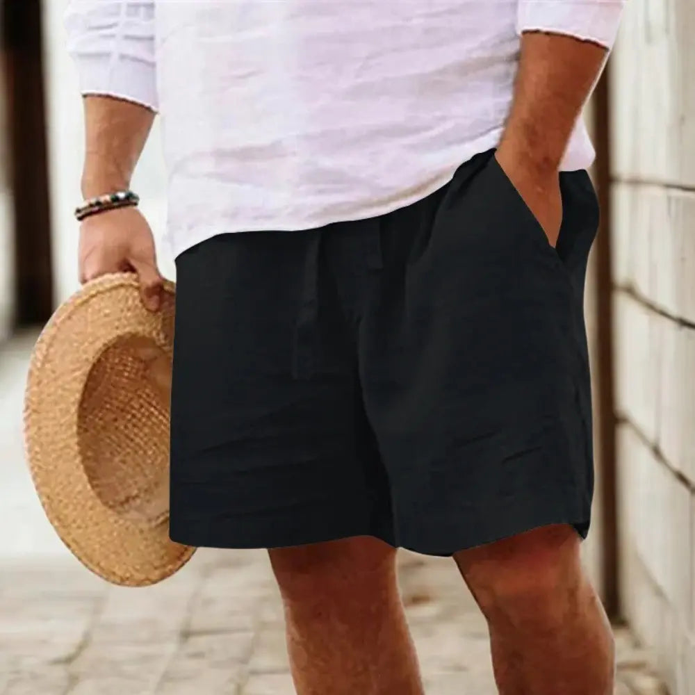 Fred Zomer Linnen Korte Broek VIQA© NEDERLANDZwart-2XL