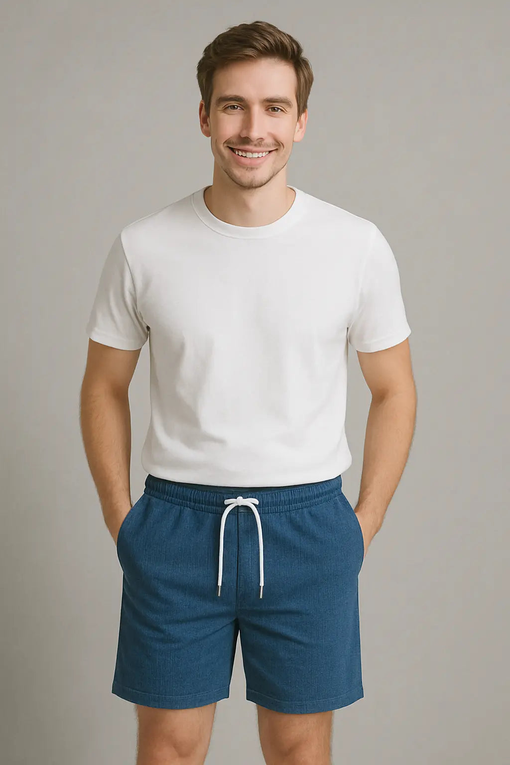 Noah Heren Zomer Comfort Verstelbaar Shorts VIQA© NEDERLANDBlauw-2XL
