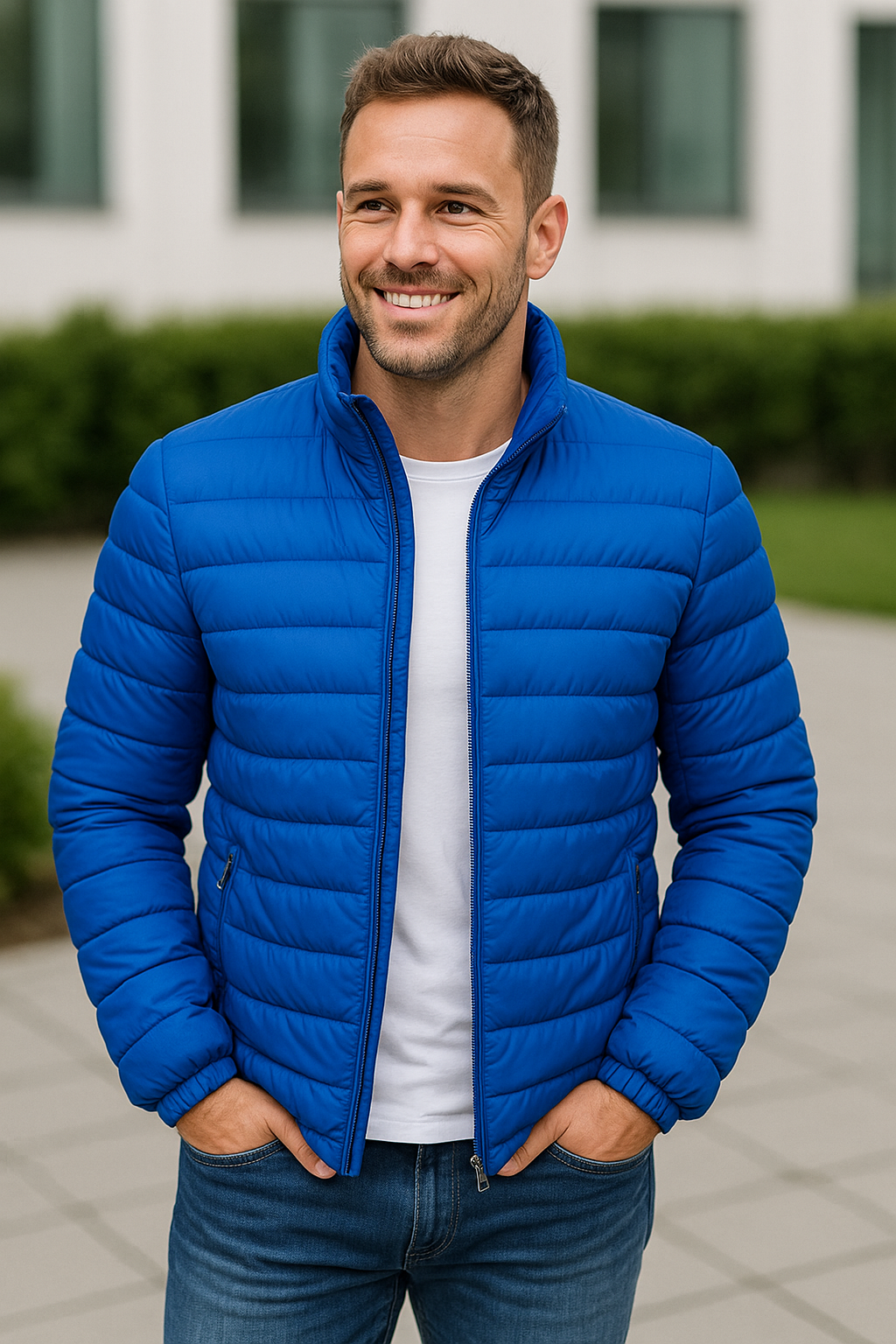 Heren Winter Gewatteerde Donsjas, Dikke Warme Staande Kraag Casual Windjack | VIQA VIQA© NEDERLAND