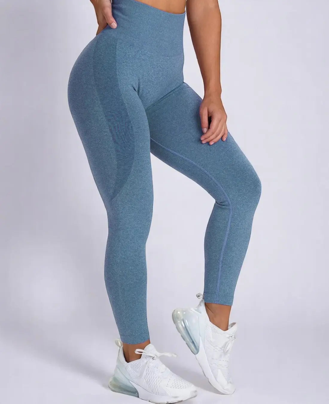 Sofie Dames Naadloze Yoga Legging Met Hoge Taille VIQA© NEDERLANDBlauw-2XL