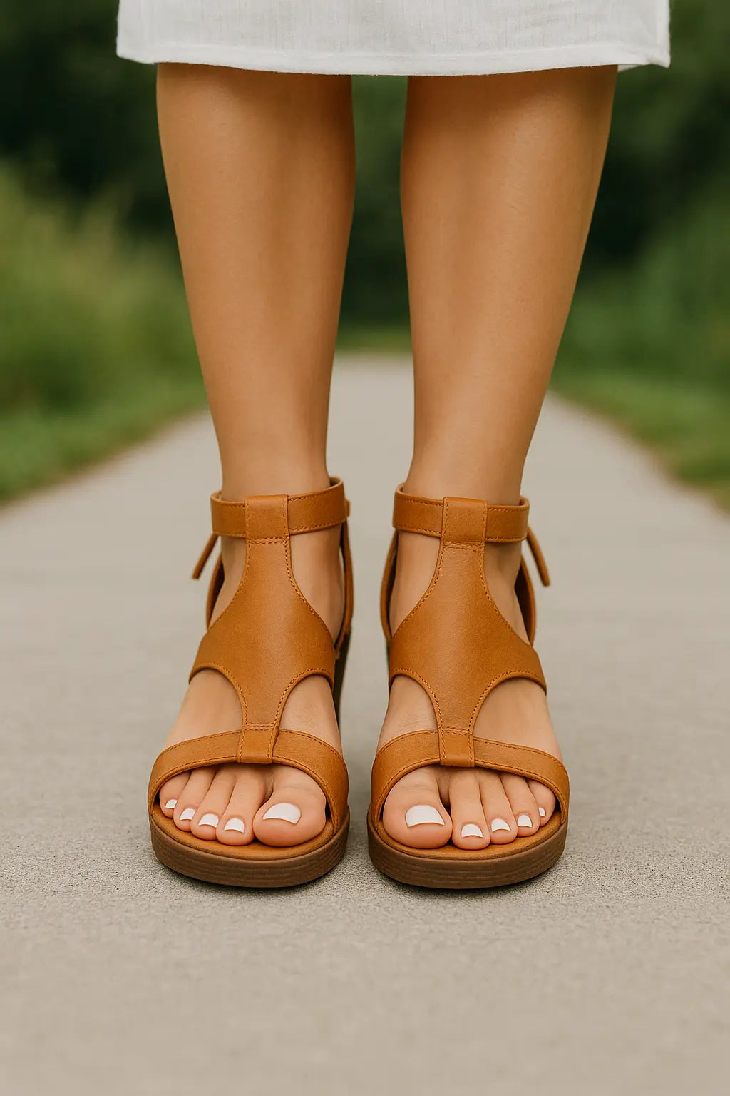 Dames Zomer Platform Sandalen, Open Teen Casual Helling Hak Schoenen, Veelzijdige Mode | VIQA VIQA© NEDERLANDBruin / 43