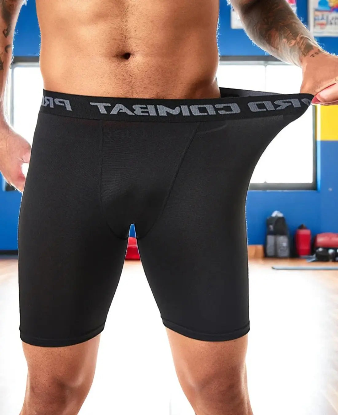 Heren Fitnessbroek Zomer, Slim Fit Sneldrogend Sportshort, Elastisch Strak Trainingspak | VIQA VIQA© NEDERLAND