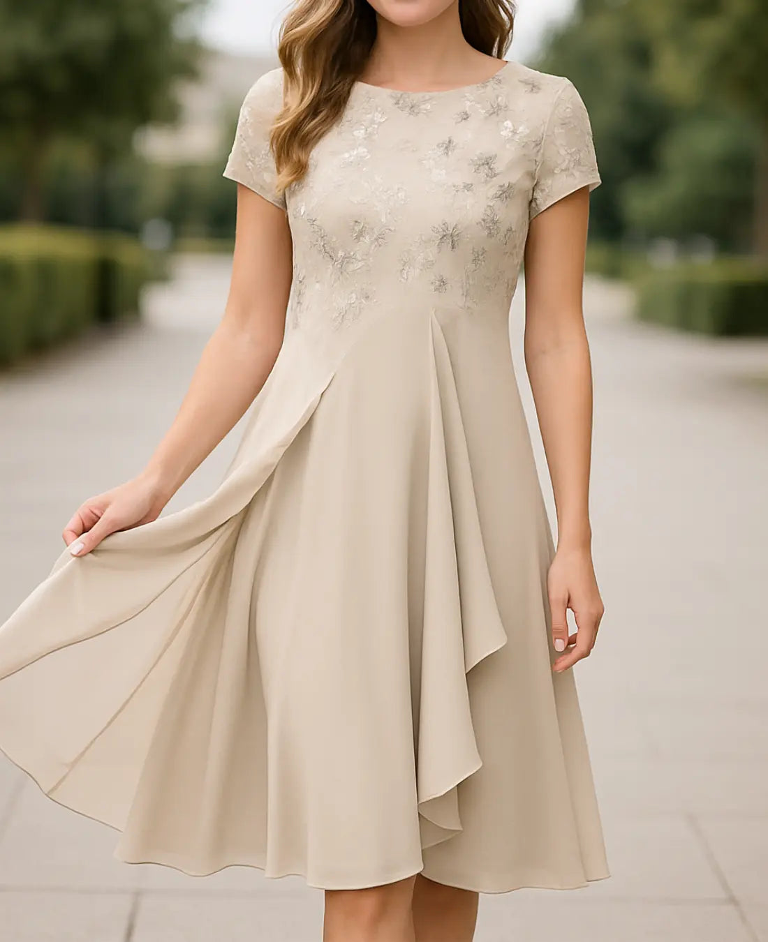 Angie Elegante Maxi Kanten Feestjurk VIQA© NEDERLAND