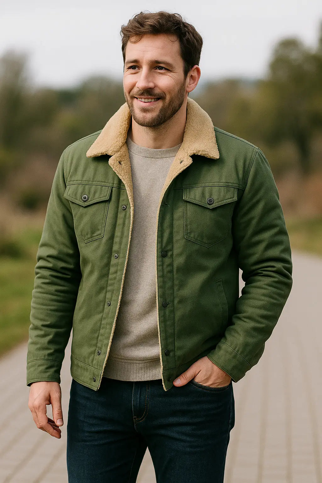 Heren Winterjas, Dikke Fluwelen Voering, Effen Kleur, Revers, Buitenkleding Met Zakken | VIQA VIQA© NEDERLAND