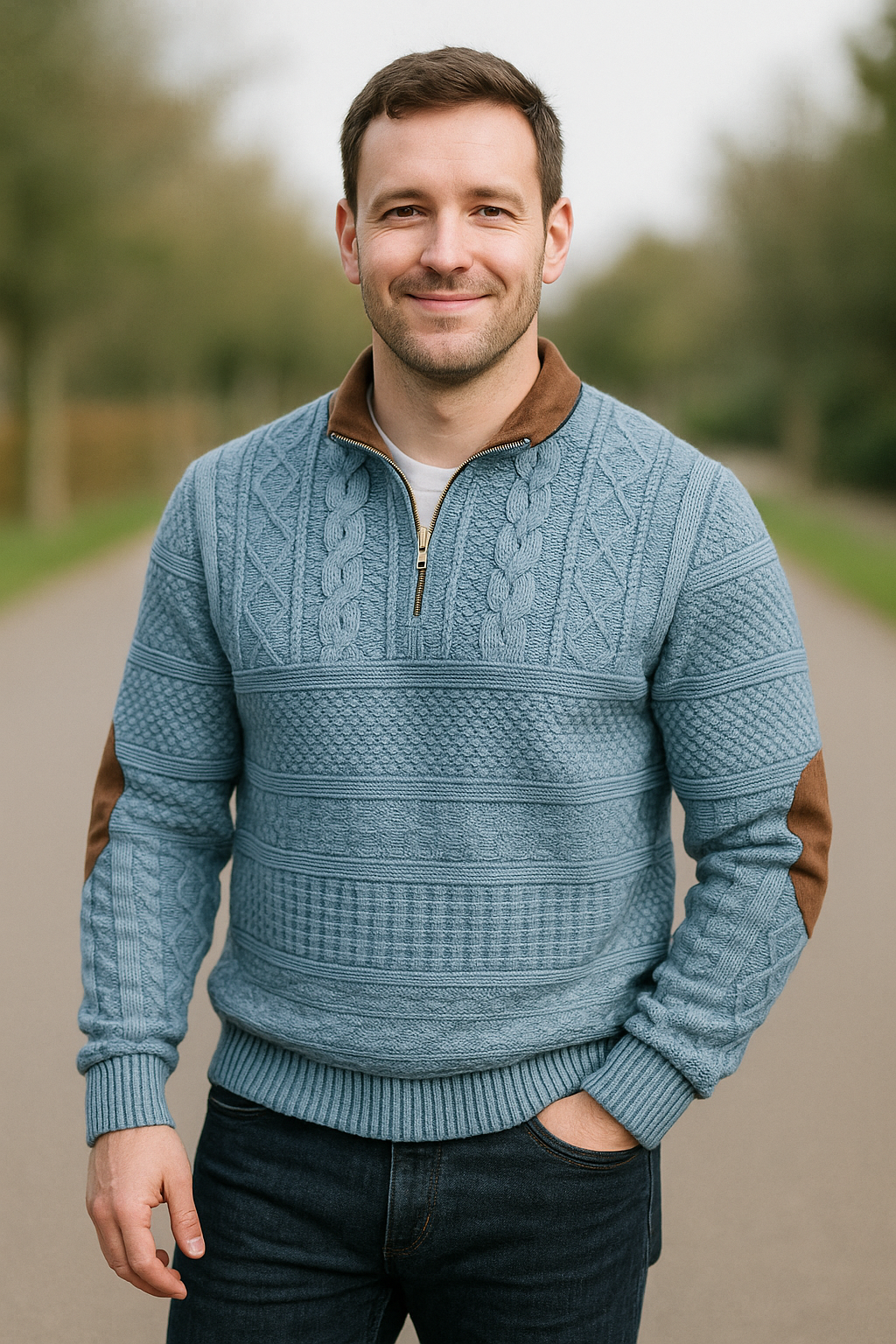 Outdoor Hoodie Voor Heren, Sweatshirt Met Ritssluiting En Jacquardprint, Casual Pullover Met Lange Mouwen | VIQA VIQA© NEDERLAND