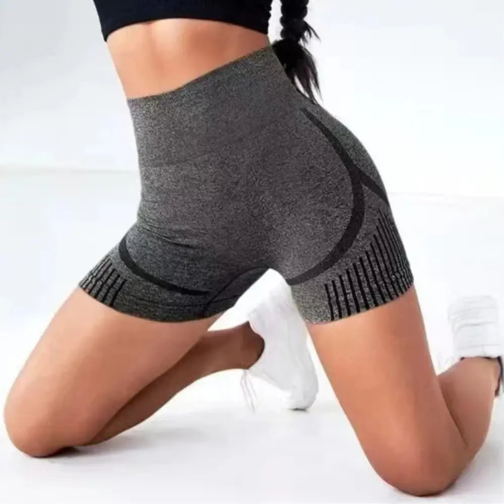 Dames Hoge Taille Yoga Sport Korte Broek VIQA© NEDERLAND