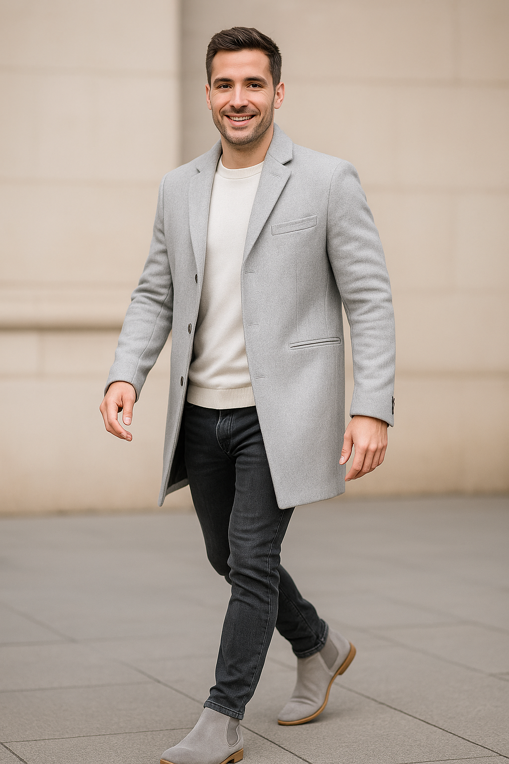 Wintertrenchcoat Voor Heren, Formele Casual Lange Overjas, Warme Outdoorjas | VIQA VIQA© NEDERLAND