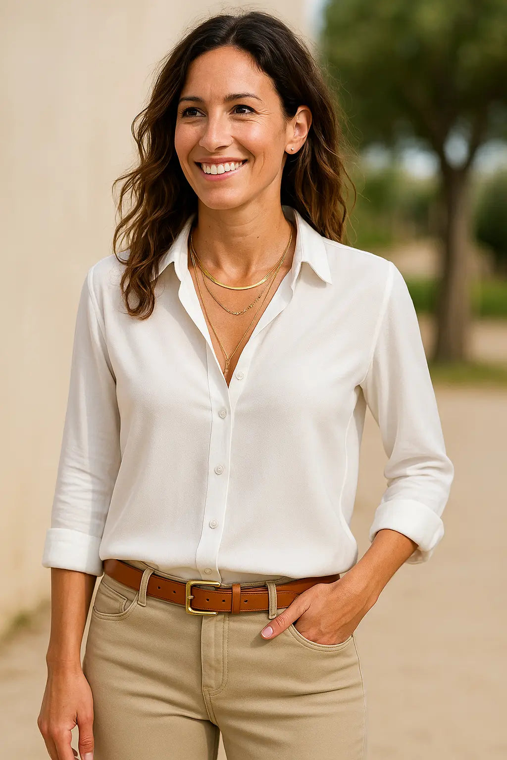 Dames Chiffon Blouse, Lange Mouwen Kap Los Pasvorm Shirt, Elegant Kantoor Tuniek Top | VIQA VIQA© NEDERLAND