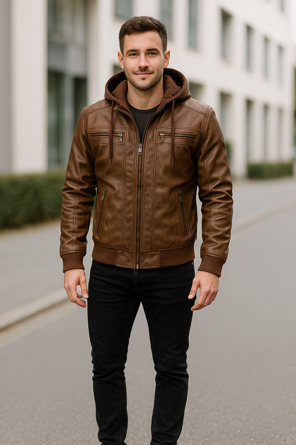 Motorjas Van PU-Leer Voor Heren, Rock-Stijl Businessjas, Casual Bovenkleding Voor Herfst En Winter | VIQA VIQA© NEDERLAND