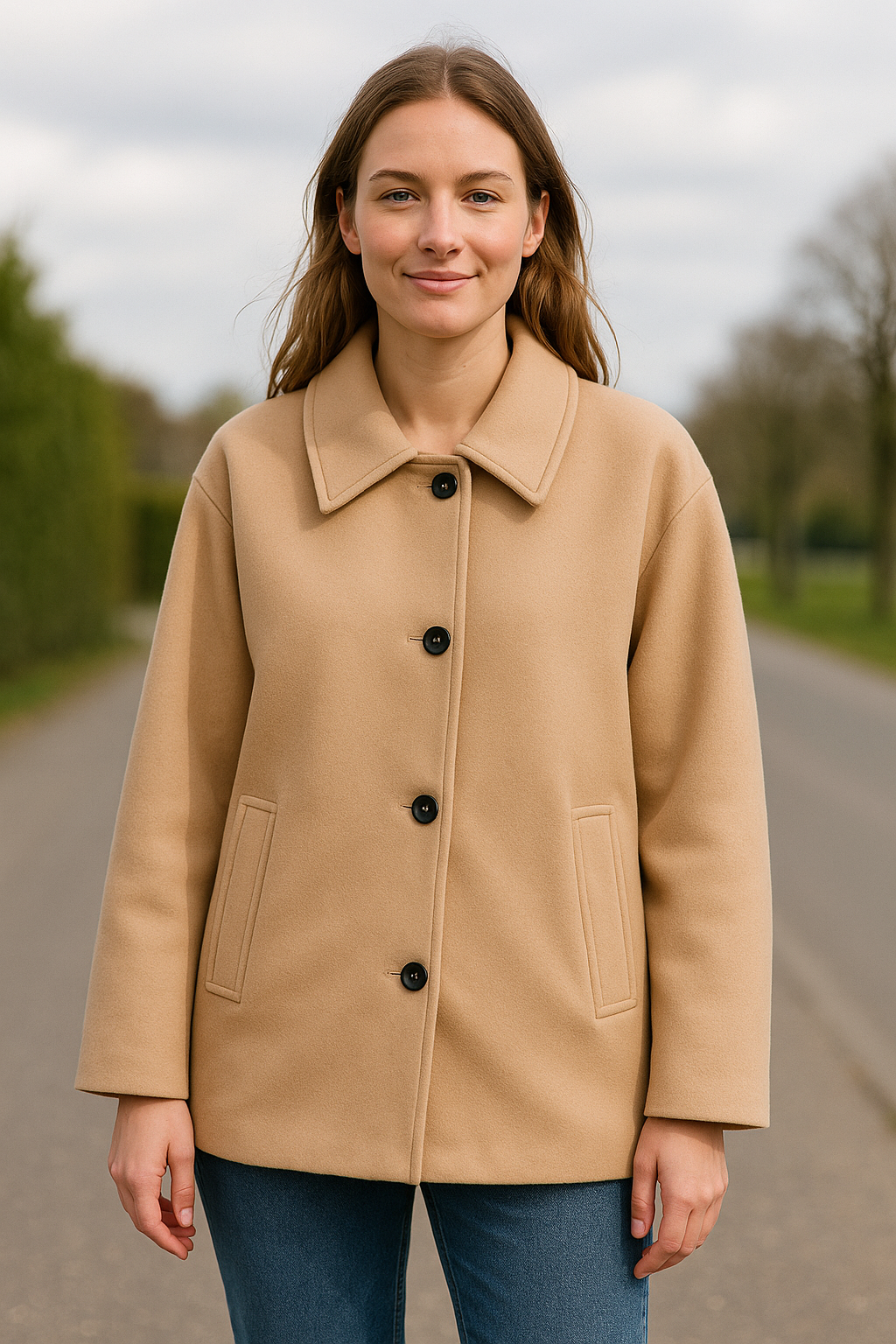 Lange Trenchcoat Voor Dames, Herfst En Winter Lange Mouwen Bomberjas | VIQA VIQA© NEDERLAND