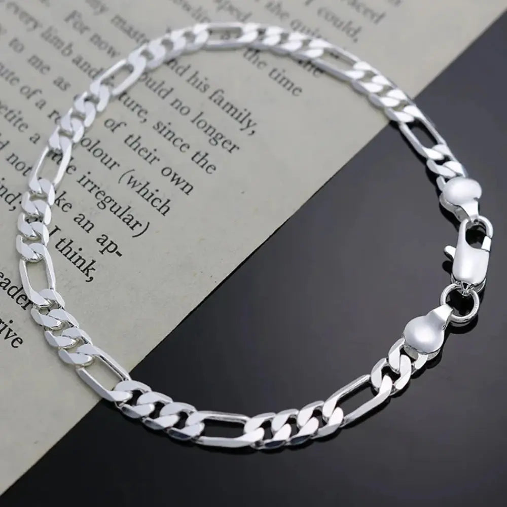 4mm echt 925 Sterling Zilveren Armband Voor Dames VIQA© NEDERLANDZilver