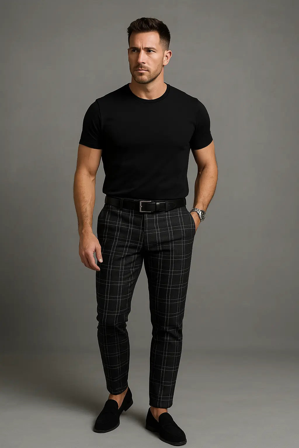 Erick Casual Chino Herenbroek VIQA© NEDERLANDZwart-2XL