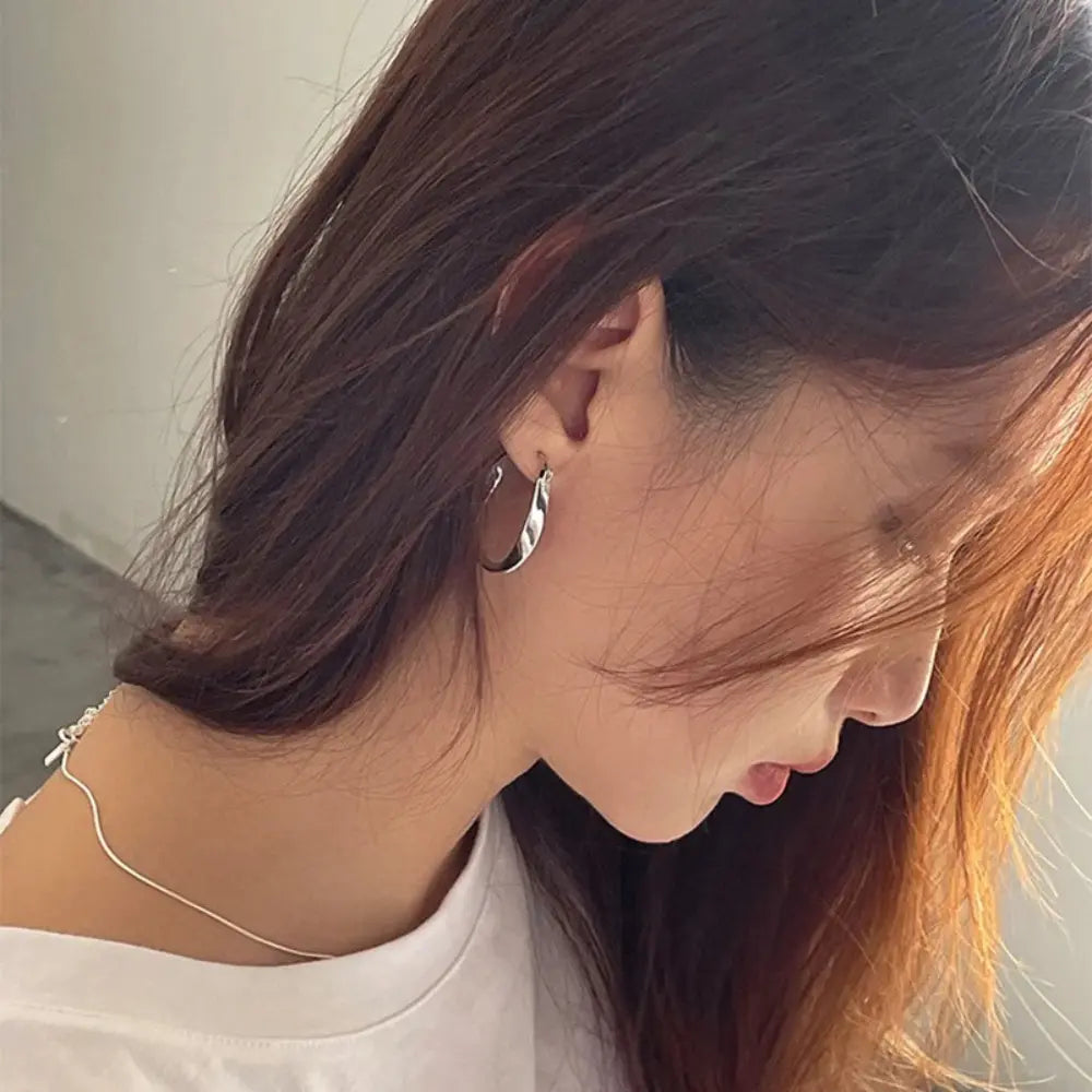 925 Sterling Zilveren Gedraaide Boog Oorbellen Voor Dames VIQA© NEDERLANDZilver