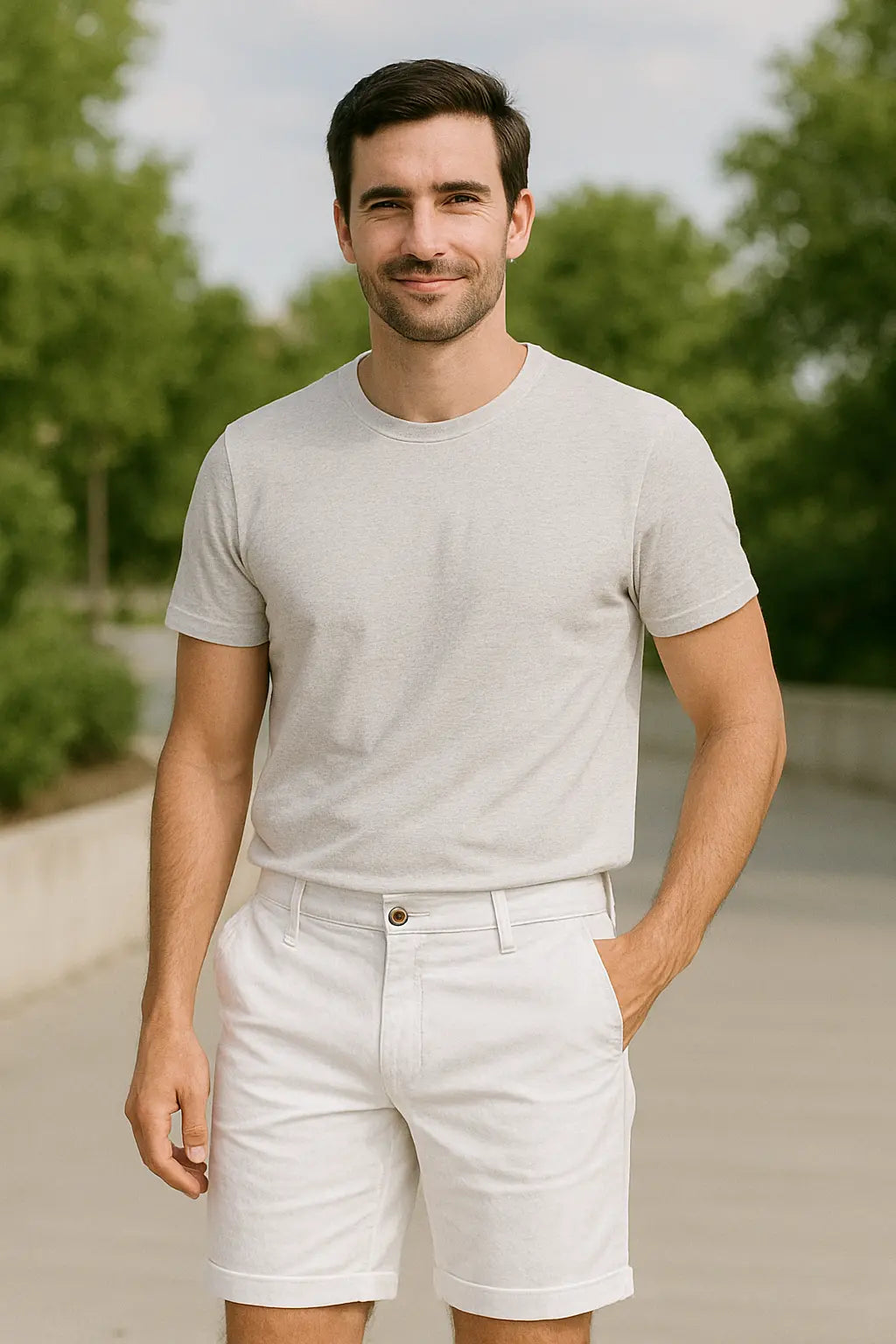 Heren Katoenen Shorts, Elastische Taille Korte Broek, Casual Hoge Kwaliteit Zomer Kleding | VIQA VIQA© NEDERLAND