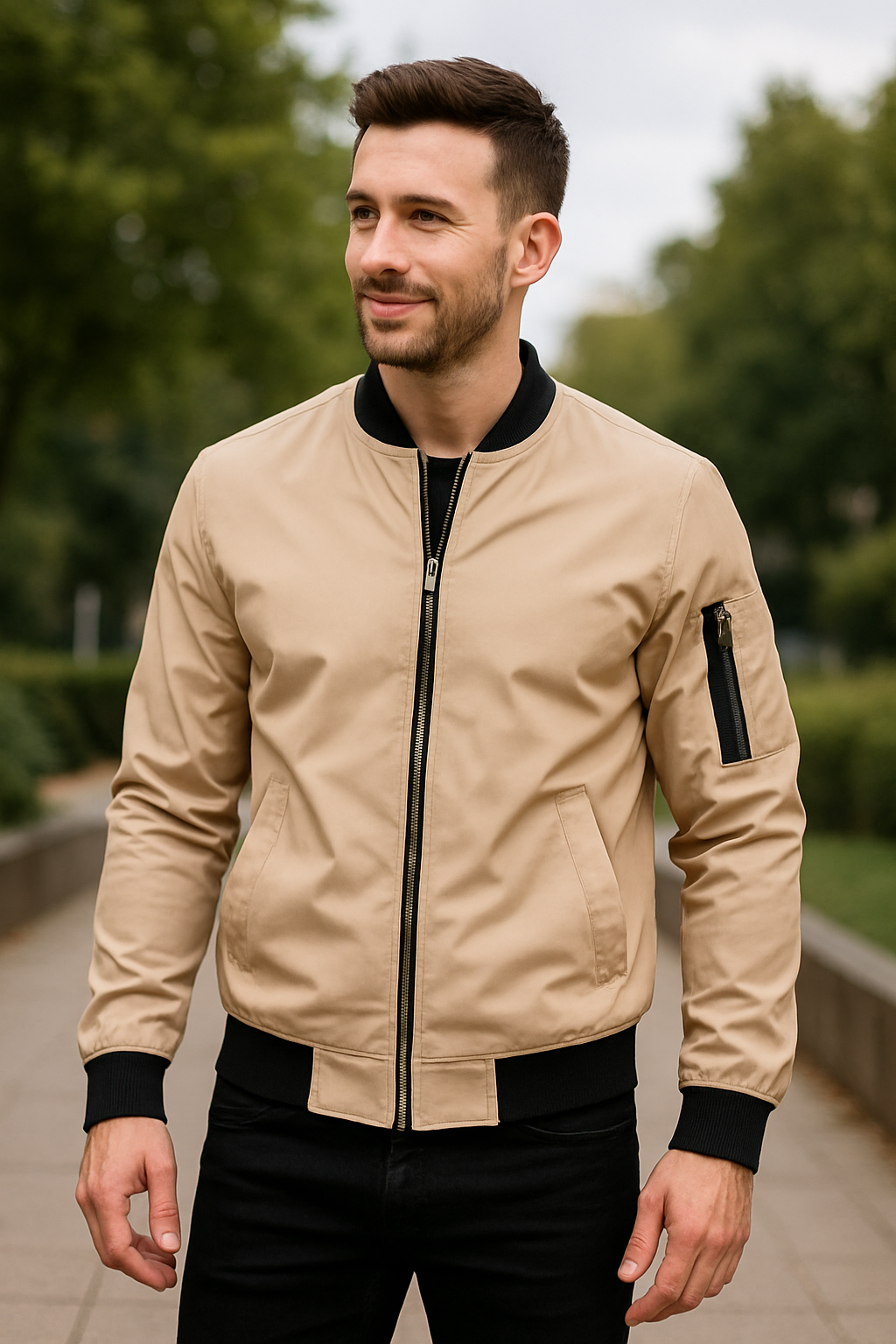 Winddichte Jas Voor Heren, Lichtgewicht Herfst Outdoor Sportjas Met Rits, Casual Lange Mouwen | VIQA VIQA© NEDERLAND