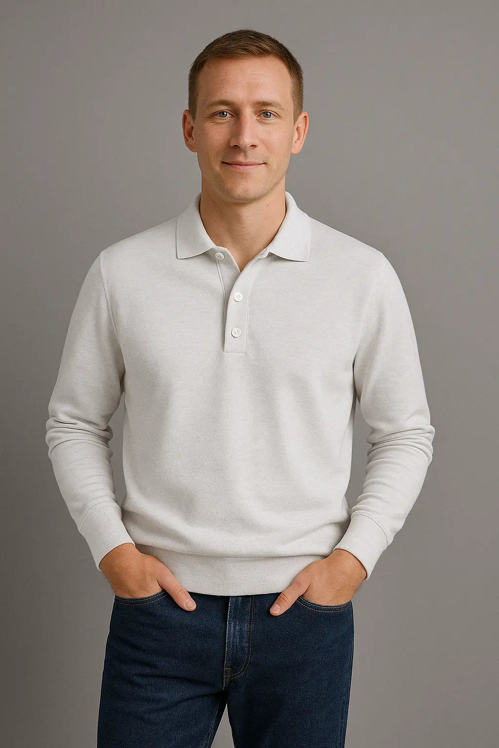 Mark Heren Polo T Shirt Met Knoopsluiting VIQA© NEDERLANDWit-2XL