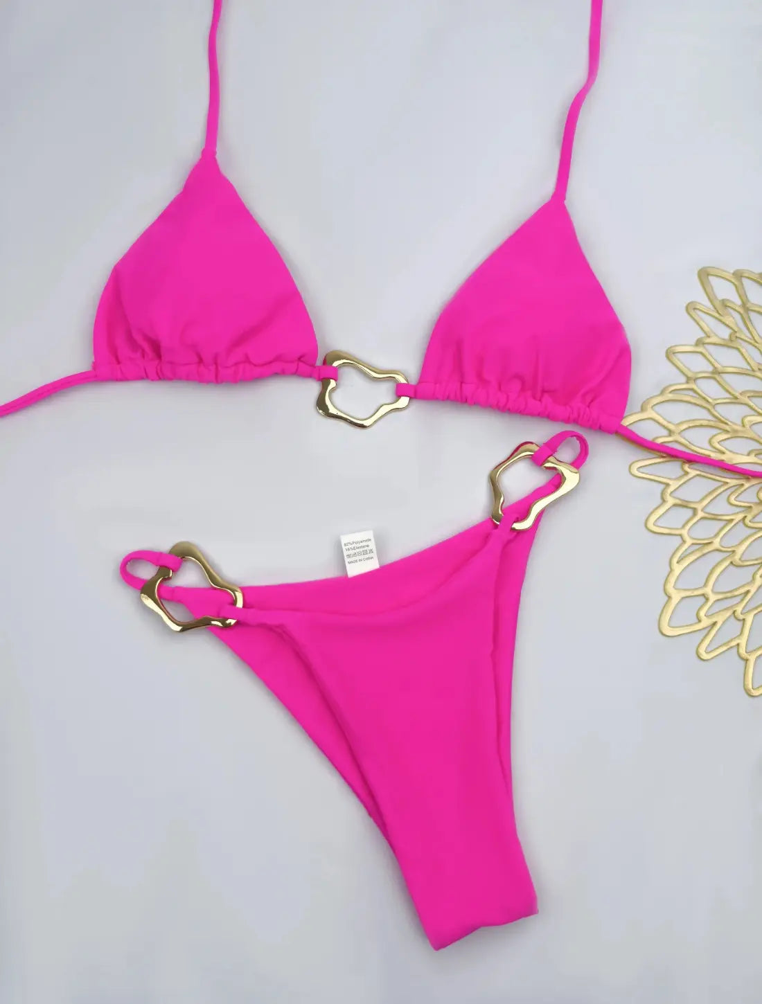 Dames Zomers Tweedelig Badpak Bikini Set Met Hoge Taille | VIQA VIQA© NEDERLANDRoze-L