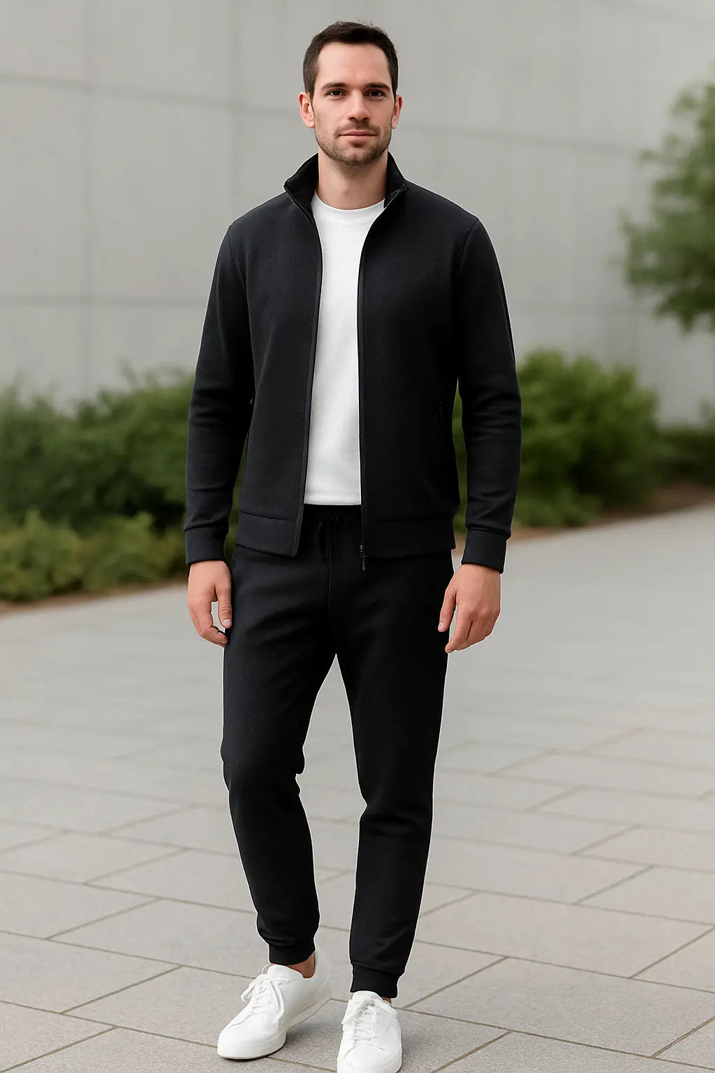 Casual Jas En Broek Voor Heren, Trainingspak Met Lange Mouwen En Ritssluiting | VIQA VIQA© NEDERLAND