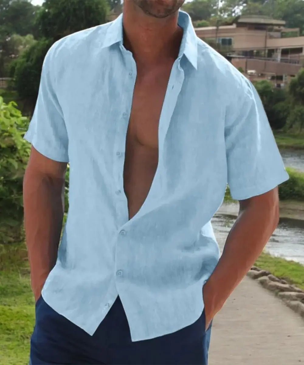 Brett Heren Comfort Overhemd VIQA© NEDERLANDBlauw-2XL