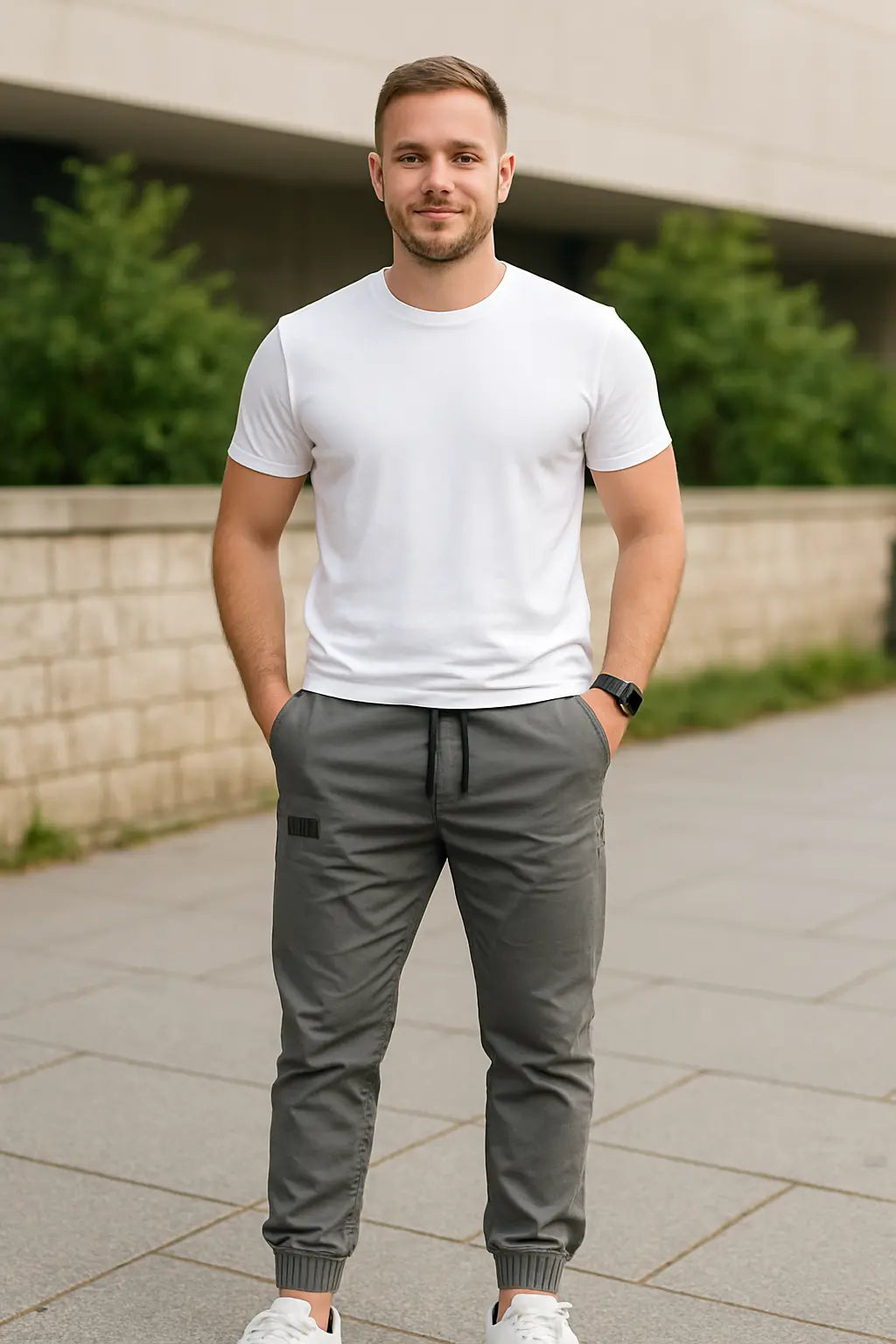 Cargobroek Voor Heren, Losse Rechte Joggingbroek Voor De Zomer, Effen Sportbroek | VIQA VIQA© NEDERLAND