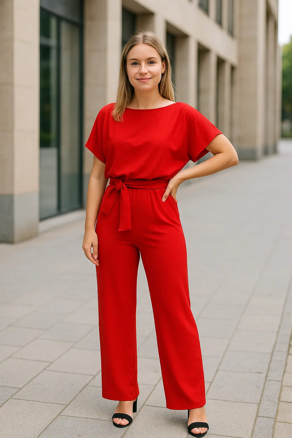 Tweedelige Set Dames, Elegante Jumpsuit Met Korte Mouwen En Hoge Taille, Zomers Feestclubpakje | VIQA VIQA© NEDERLAND