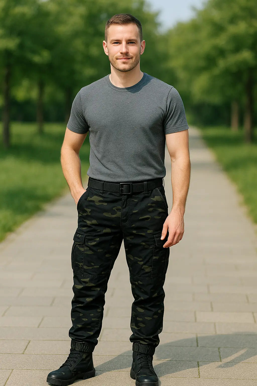 Heren Tactische Cargojoggingbroek, Outdoor Camouflagebroek, Lichtgewicht Jacht- en Wandelwerkkleding | VIQA VIQA© NEDERLAND