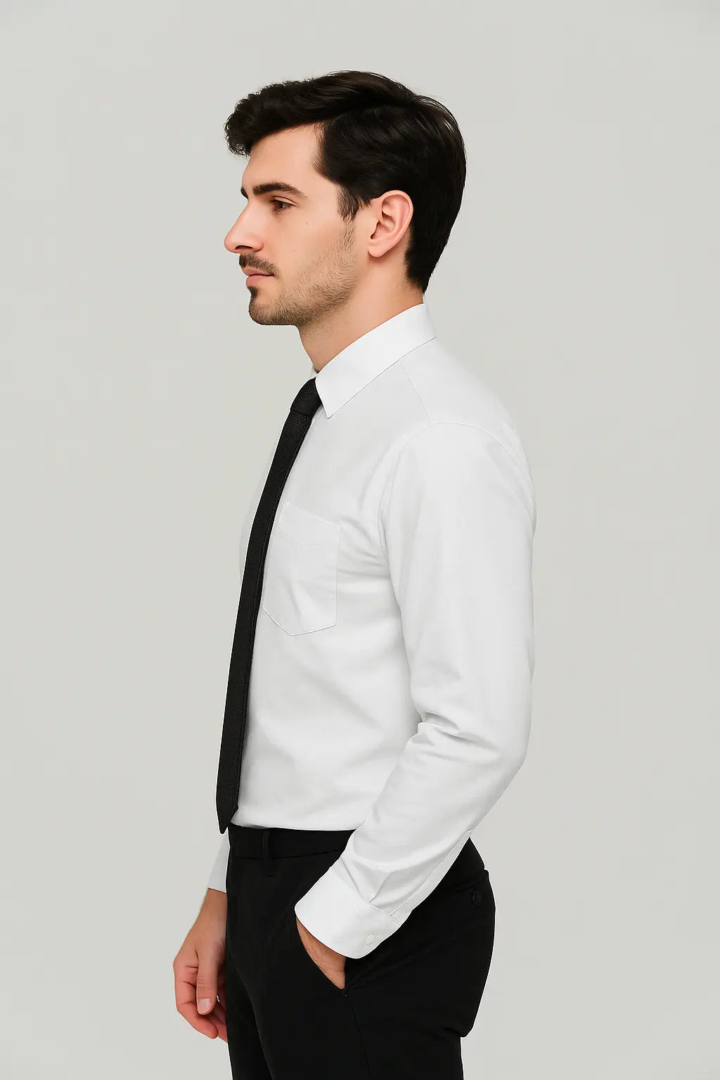 Edmond Heren Stretch Shirt Met Lange Mouwen VIQA© NEDERLAND