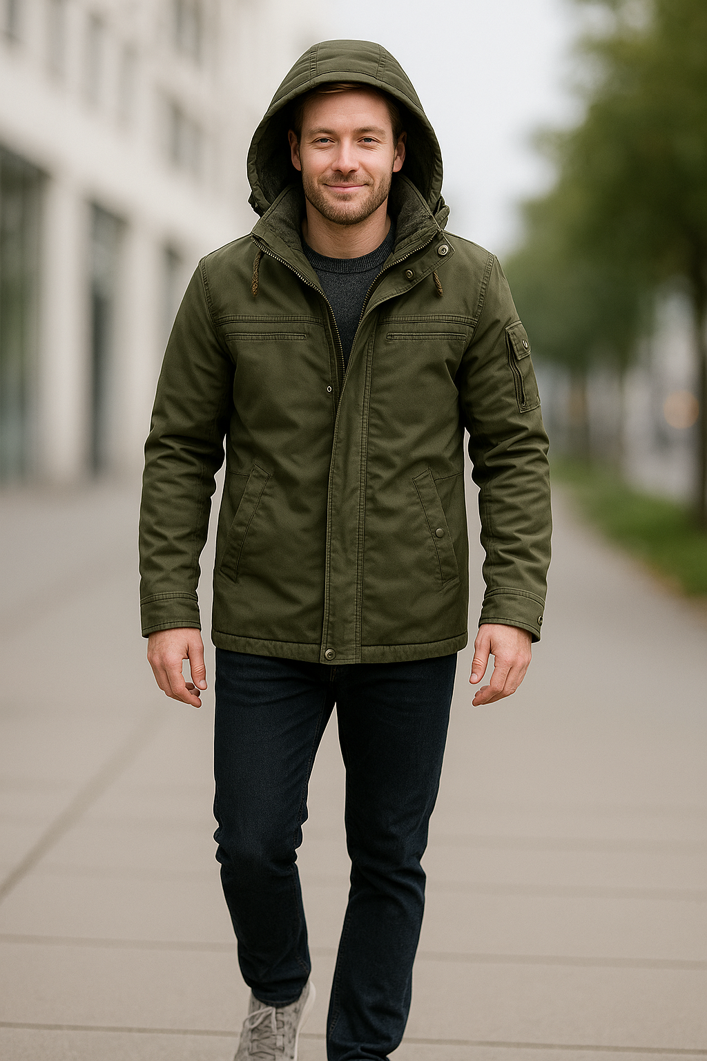 Heren Winter Parka Jas, Dikke Fleece Katoen Capuchon Militaire Winddichte Warme Mantel | VIQA VIQA© NEDERLAND