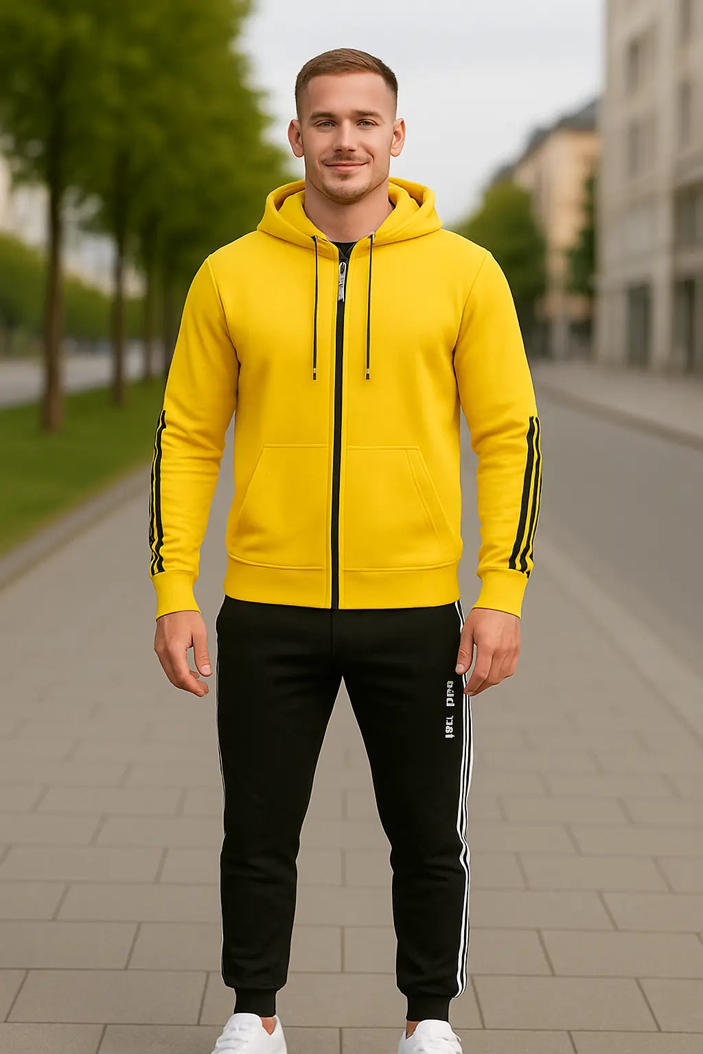 Heren Trainingspak Set, Sweatshirt Met Capuchon En Lange Mouwen En Joggingbroek, Casual Outdoor Fitnesskleding | VIQA VIQA© NEDERLAND