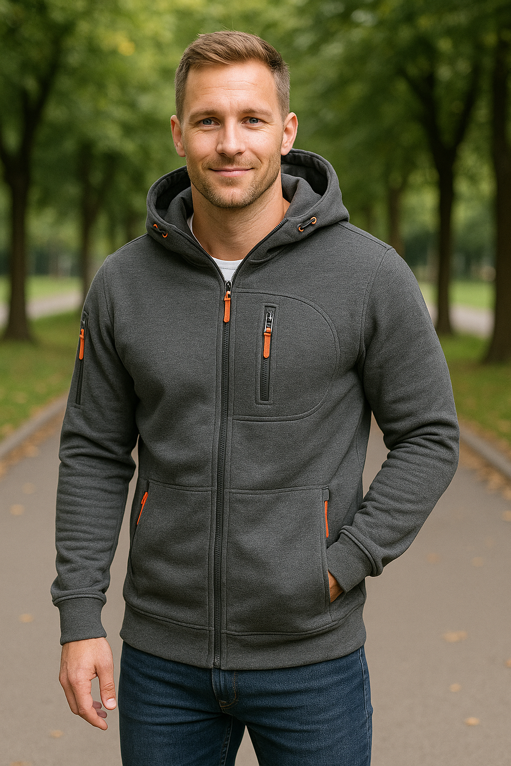 Fleece Hoodie Met Ritssluiting Voor Heren, Dik Warm Sweatshirt Met Capuchon Voor Casual Sportkleding | VIQA VIQA© NEDERLAND