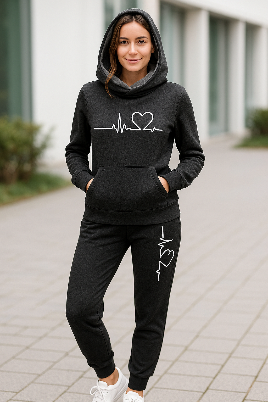 Damestrainingspak Tweedelige Set, Pullover Hoodie Met Joggingbroek, Herfst Winter Casual Sportswear | VIQA VIQA© NEDERLAND
