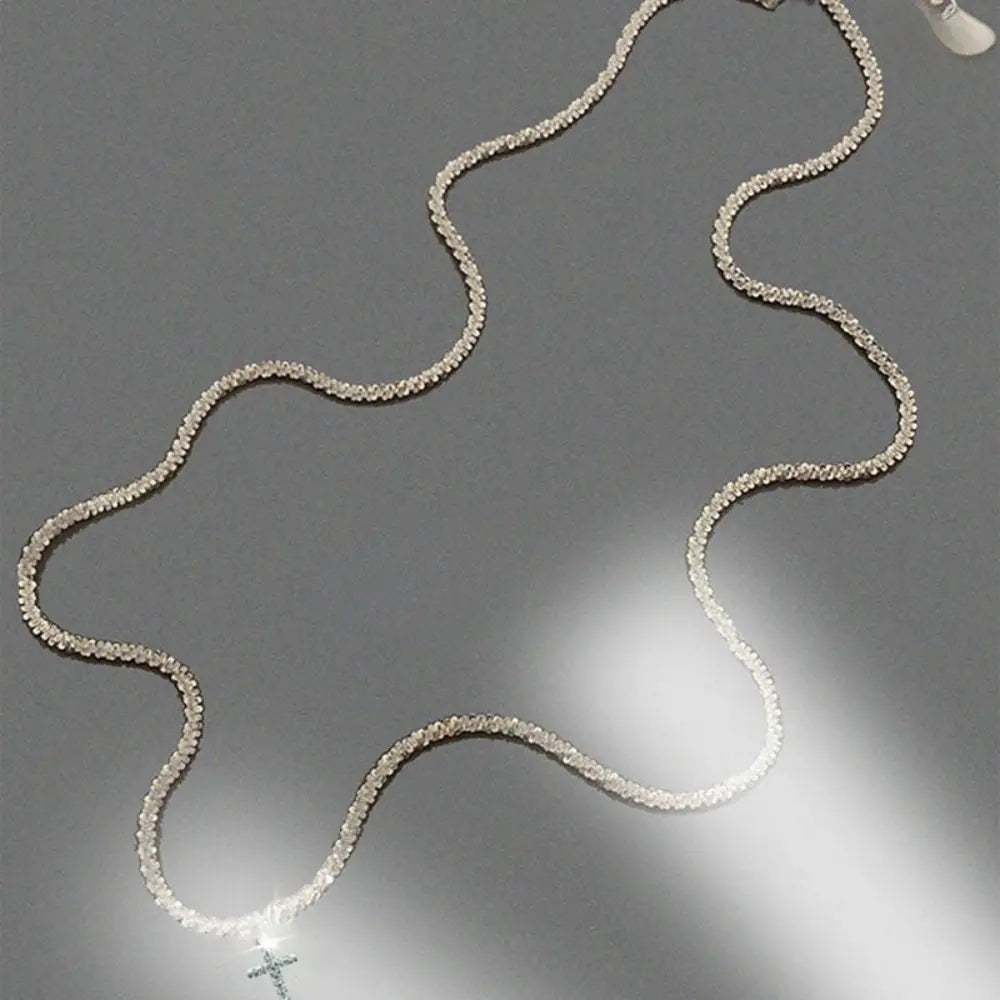 925 Sterling Zilveren Kruis Zirkonia Halsketting Voor Dames VIQA© NEDERLAND