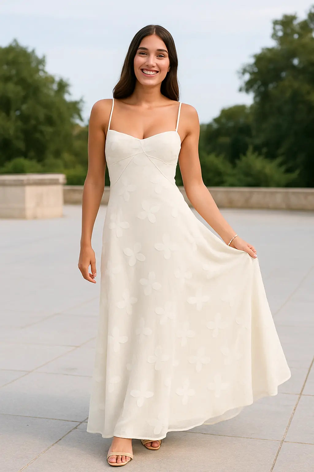 Dames Sexy Kant Halter Maxi Jurk, Sprookjesachtige Stijl Zomer Casual Jurk | VIQA VIQA© NEDERLAND