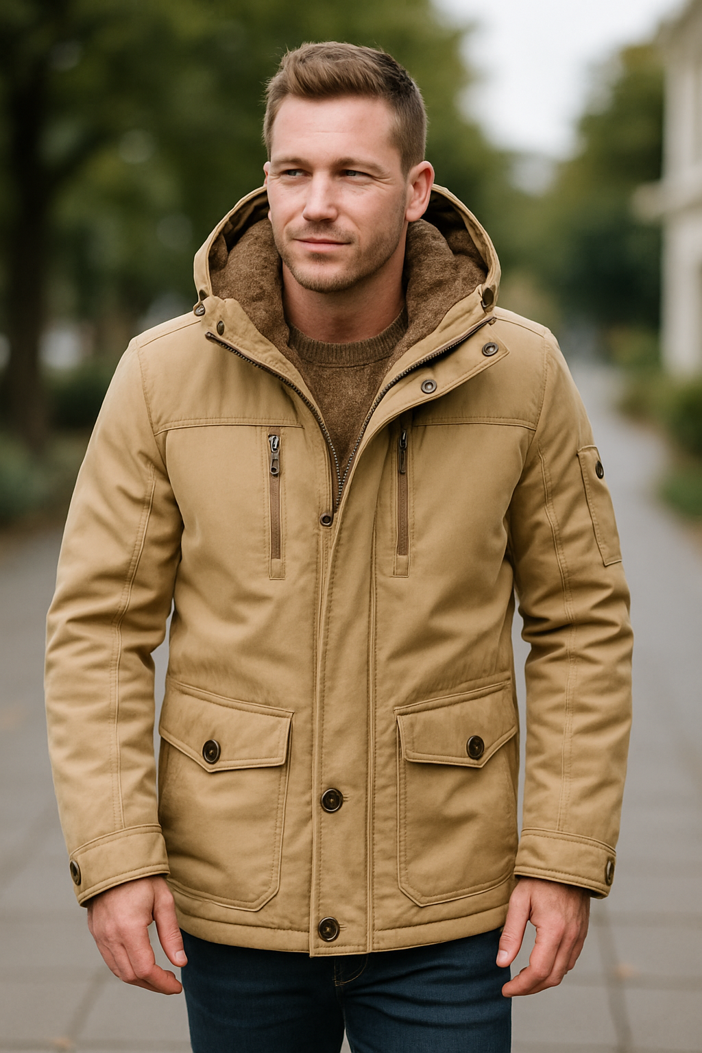 Gewatteerde Parka Voor Heren, Dikke Warme Winterjas, Casual Outdoor Trendparka | VIQA VIQA© NEDERLAND
