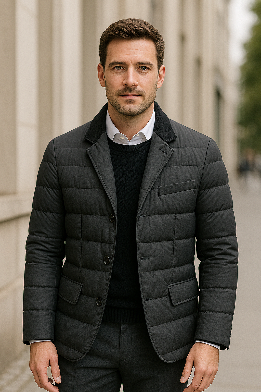 Eendendons Blazerjas Voor Heren, Smart Casual Tweedelige Herfst-Winter Warme Jas | VIQA VIQA© NEDERLAND