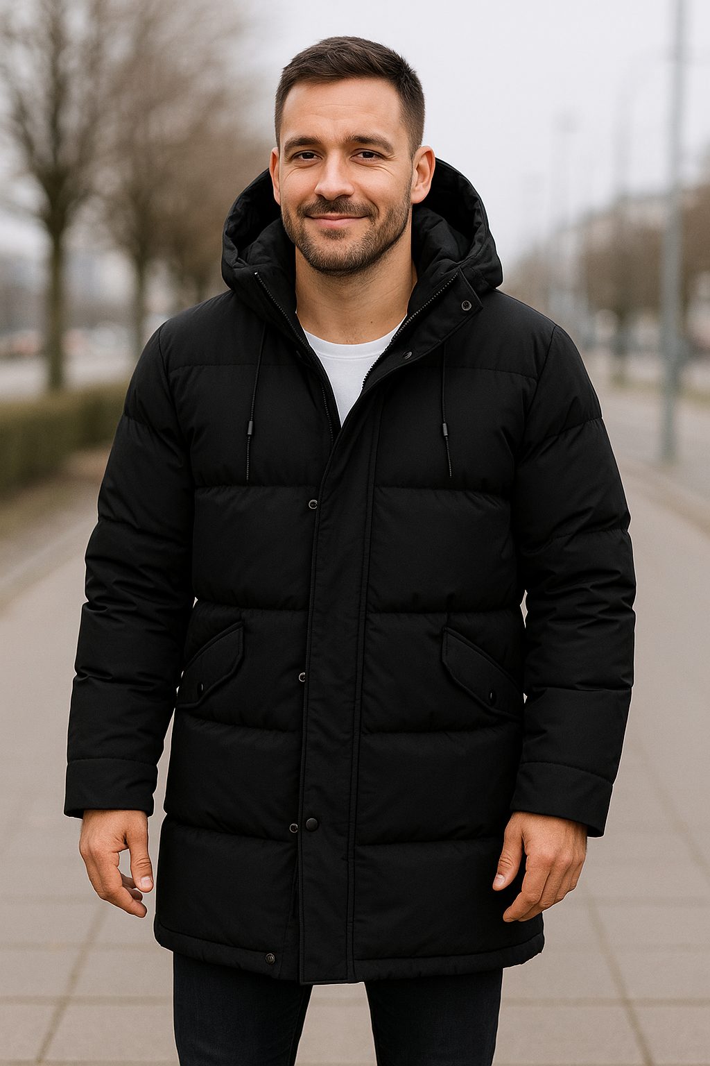 Heren Lange Parka Puffer Jas, Dikke Winter Warme Donsjas Streetwear | VIQA VIQA© NEDERLAND