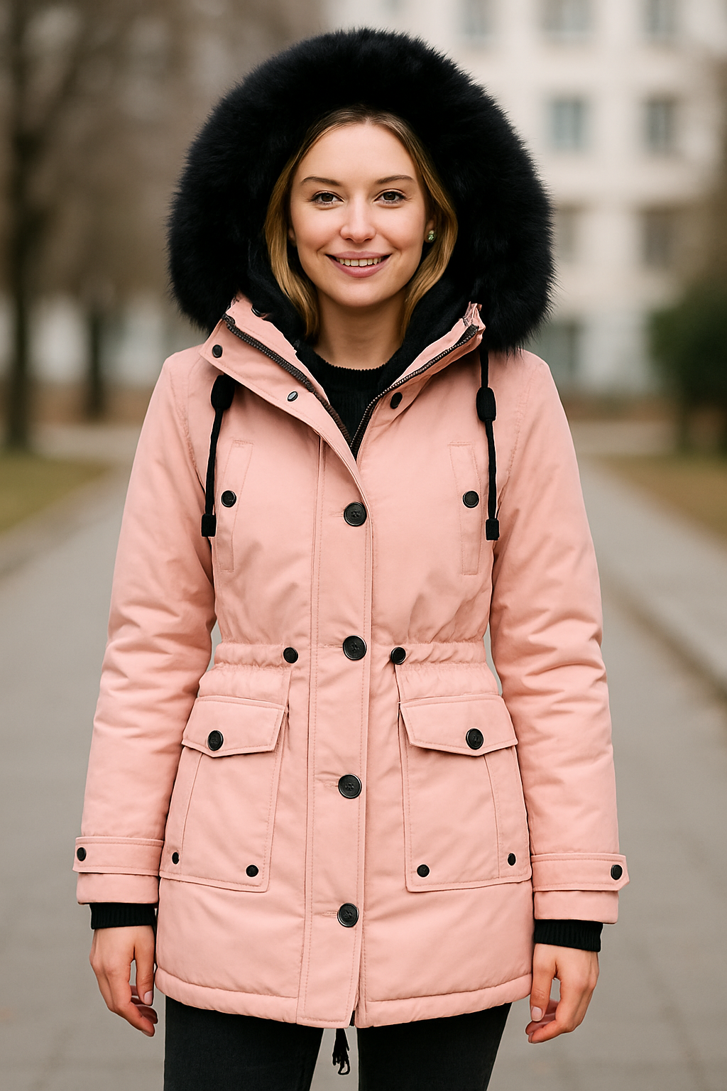 Dikke Pluche Parka Voor Dames, Winterjack Van Katoen Met Capuchon En Bontkraag, Warme Jas | VIQA VIQA© NEDERLAND