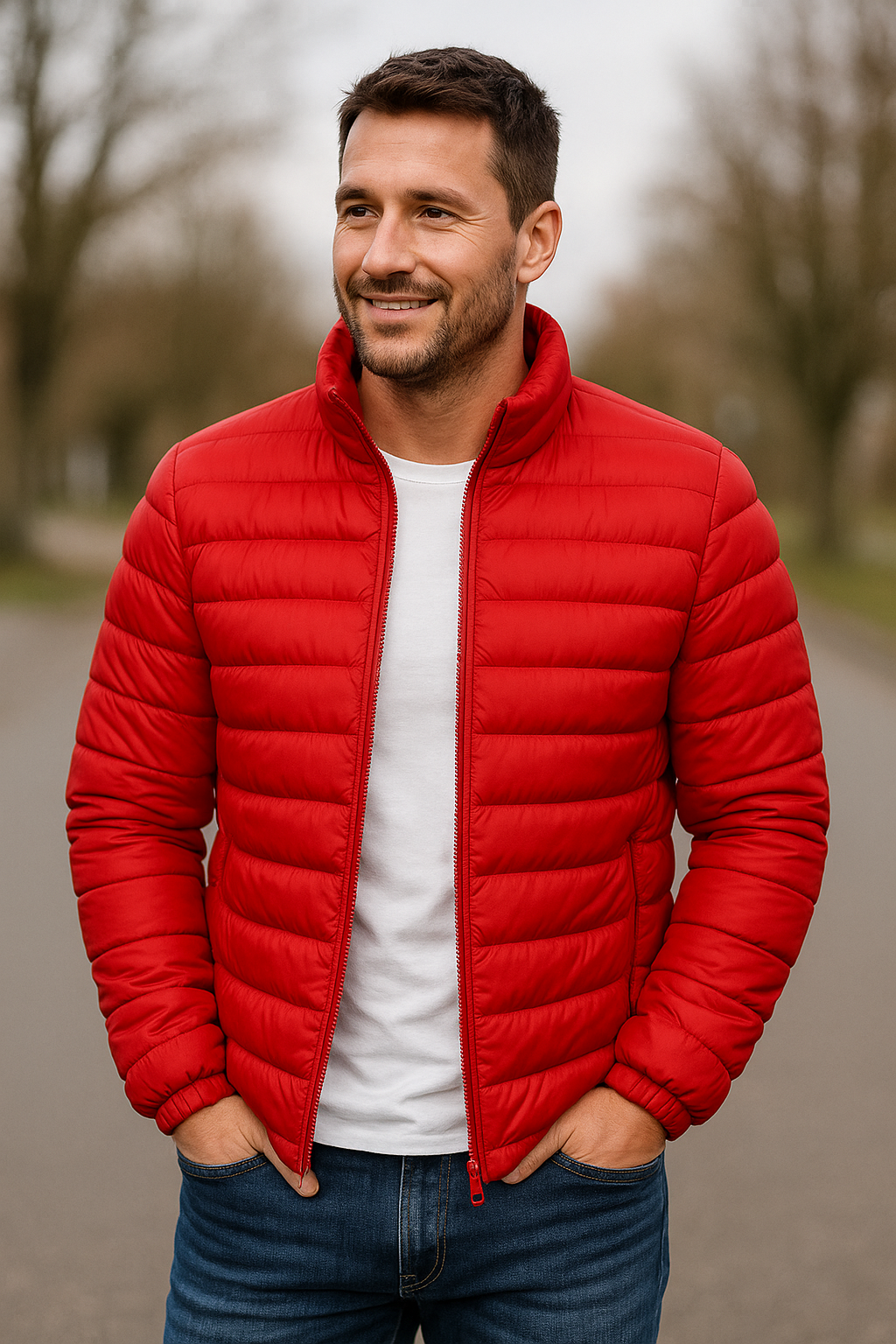 Dikke Gewatteerde Donsjas Voor Heren, Warme Winterjas Met Staande Kraag En Windjack | VIQA VIQA© NEDERLAND