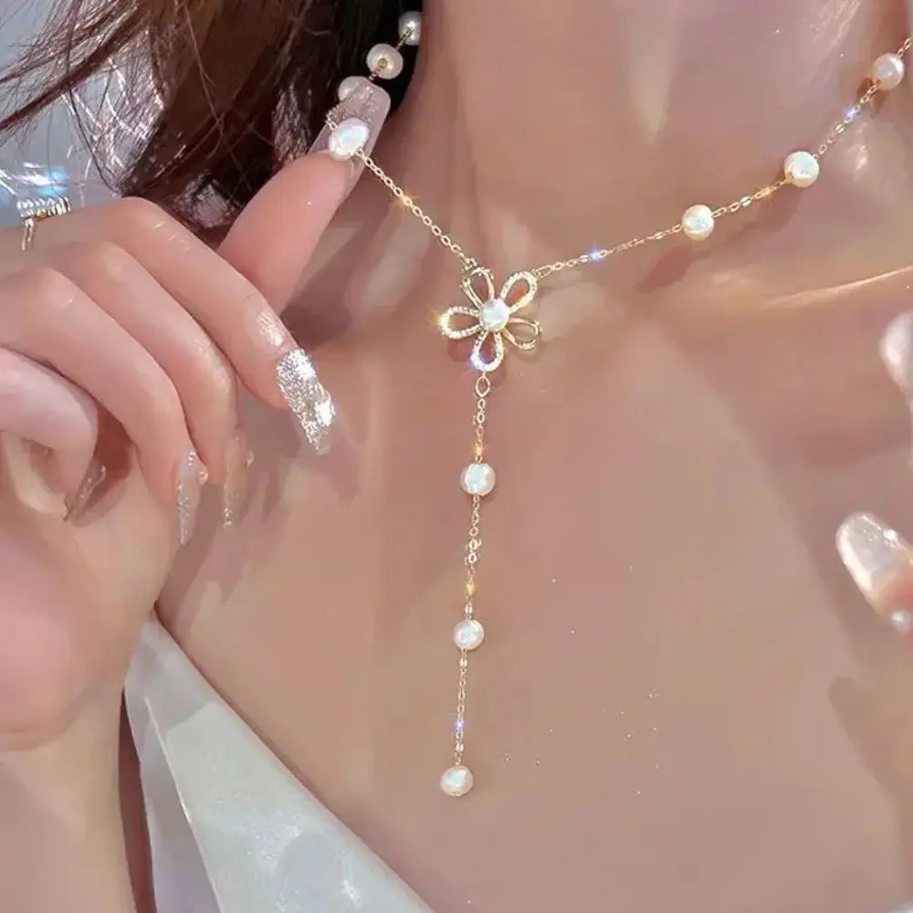 Dames Hals Parel Choker Ketting VIQA© NEDERLAND1