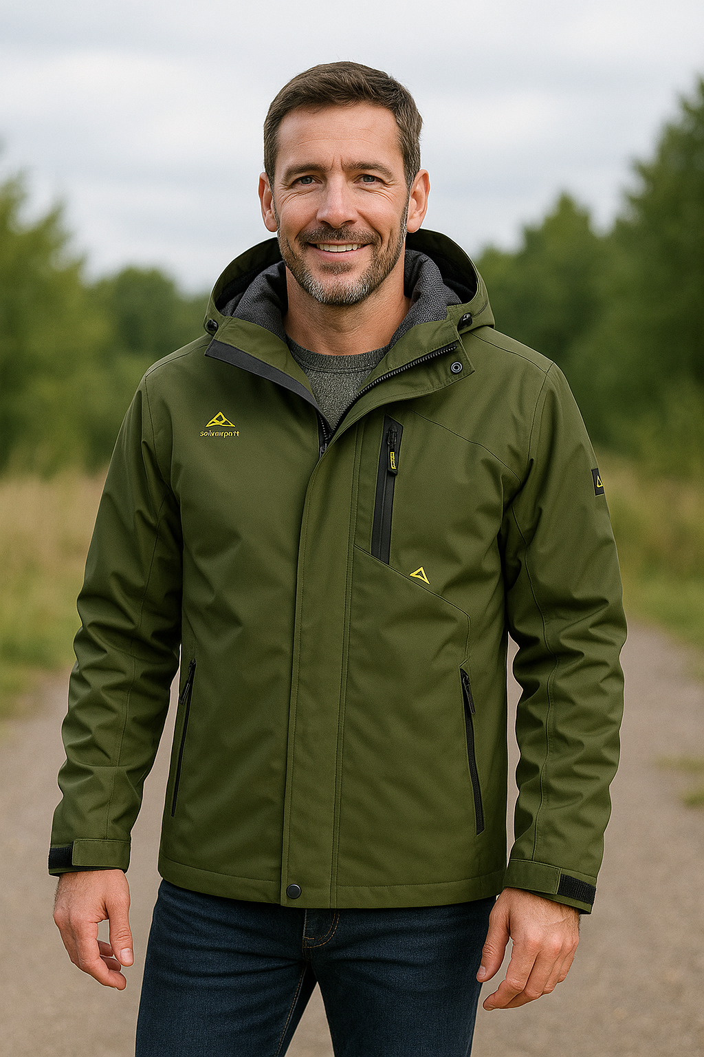 Lichtgewicht Waterdichte Jas Voor Heren, Mesh Gevoerde Outdoor Regen- En Windjack Voor Wandelen En Vssen | VIQA VIQA© NEDERLAND