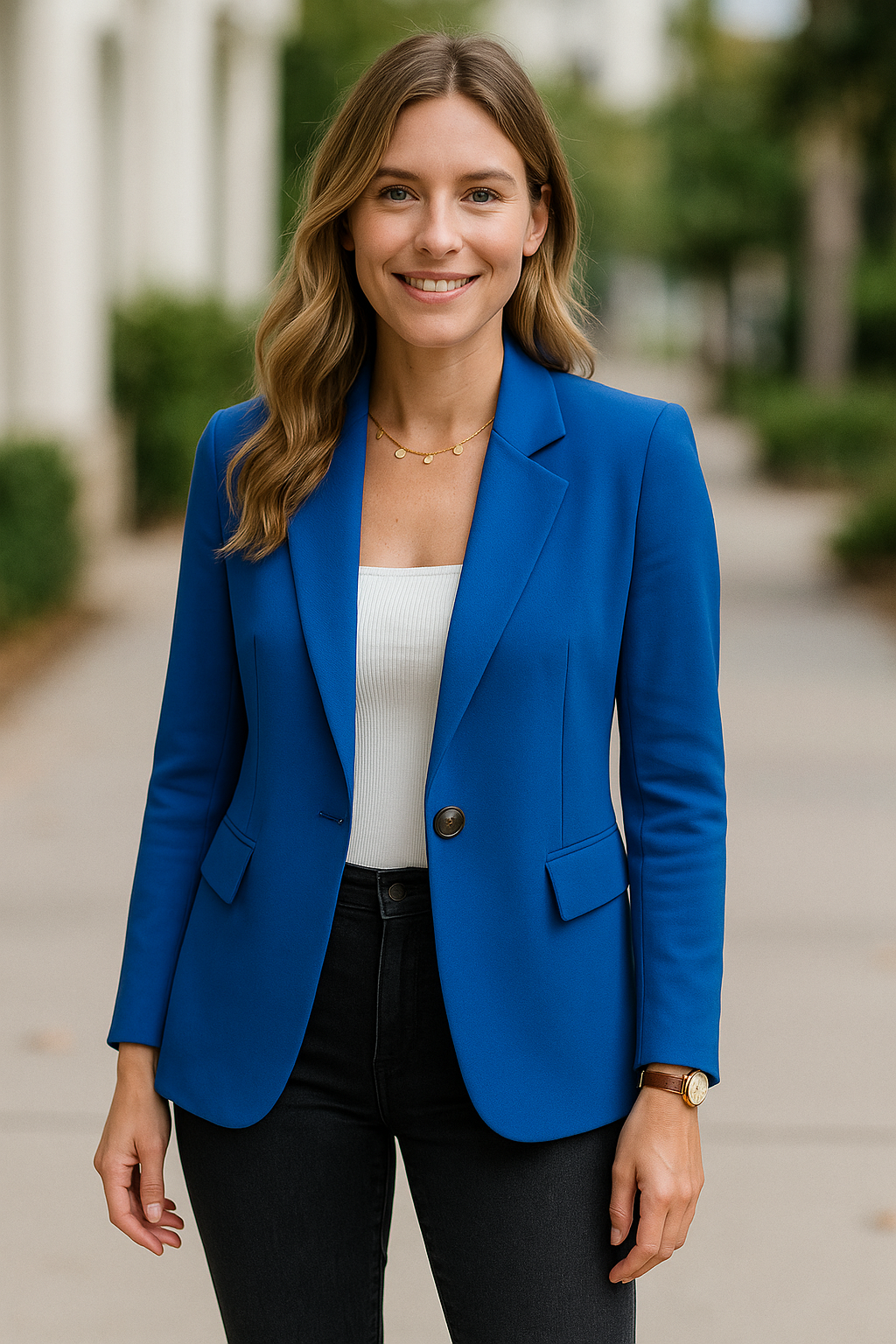 Blazerjas Voor Dames, Elegante Zakelijke Jas Met Lange Mouwen En Revers, Casual Losse Bovenkleding | VIQA VIQA© NEDERLAND