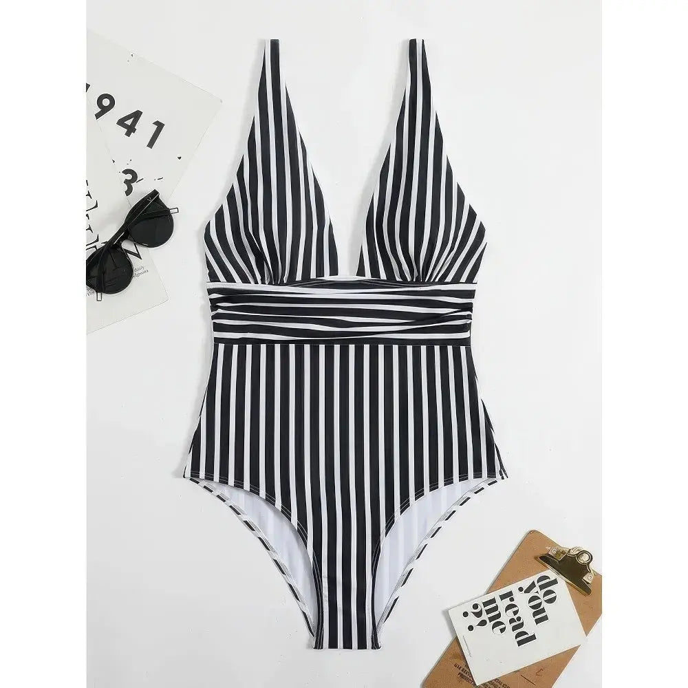 Sexy Zwembody Voor Dames VIQA© NEDERLANDZwart-XL