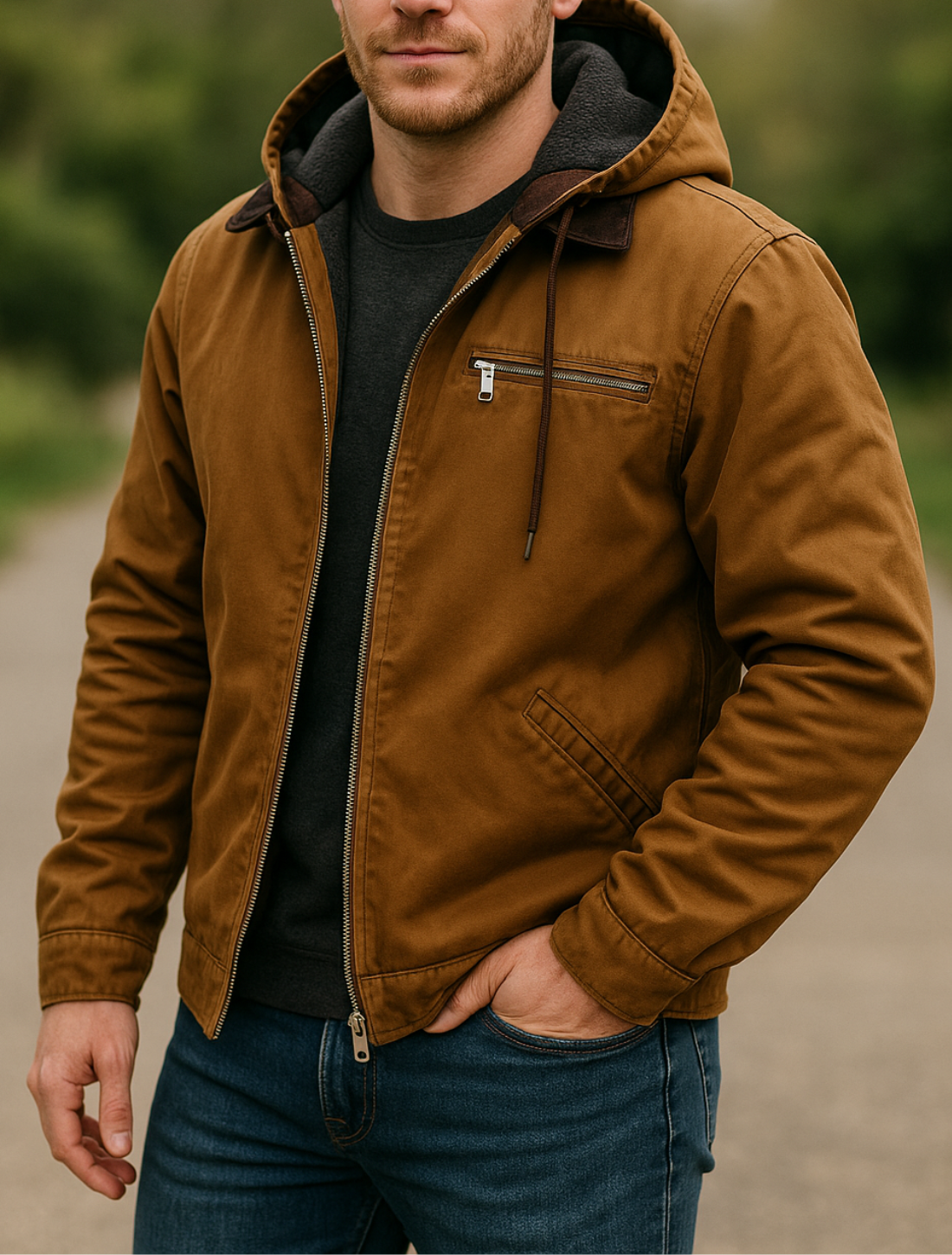 Winterjas Met Capuchon Voor Heren, Warm Jasje Met Voering Van Pluche En Meerdere Zakken | VIQA VIQA© NEDERLAND