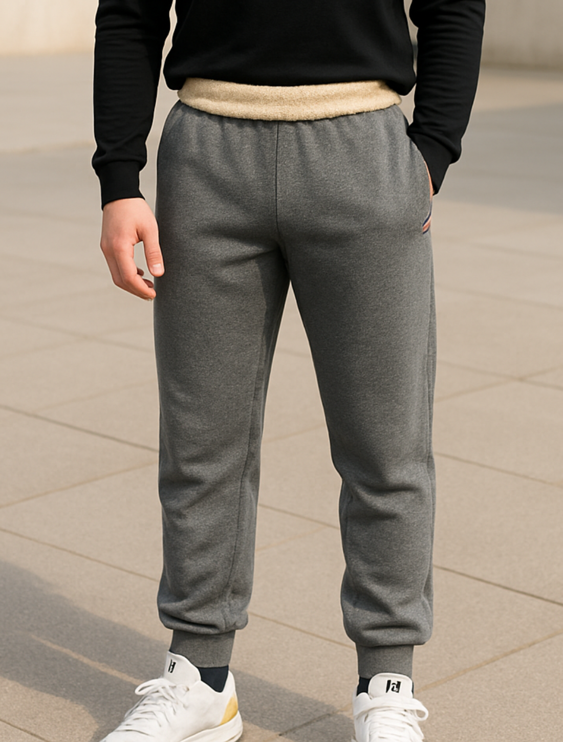 Heren Winter Jogging Broek, Dikke Lam Wol Gevoerd, Casual Koord Katoenen Sportkleding Bottoms | VIQA VIQA© NEDERLAND