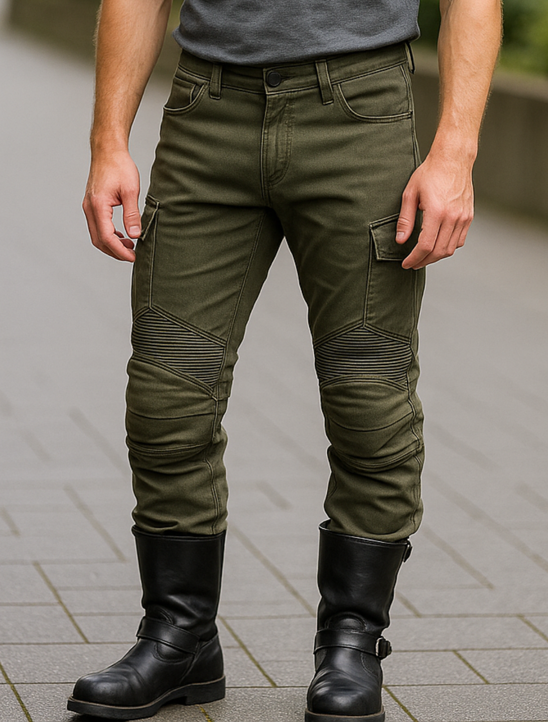 Motorjeans Voor Heren, Motorbroek Met Afneembare Beschermers, Casual Rijstijl Voor Alle Seizoenen | VIQA VIQA© NEDERLAND