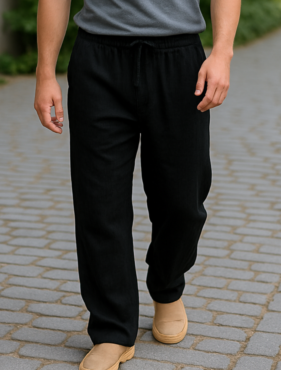 Herenbroek Met Rechte Pijpen, Lichtgewicht Ademende Casual Strandbroek | VIQA VIQA© NEDERLAND