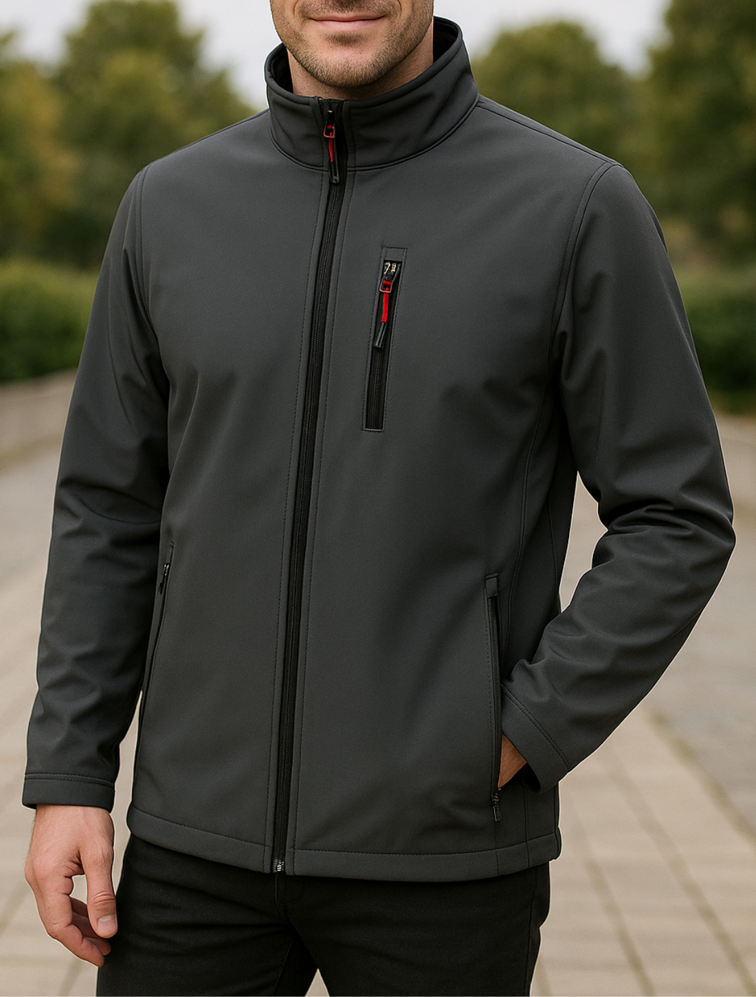Heren Softshell Jas, Waterdichte Windjack Voor Wandelen, Kamperen, Outdoor Reizen, Lente En Herfst | VIQA VIQA© NEDERLAND