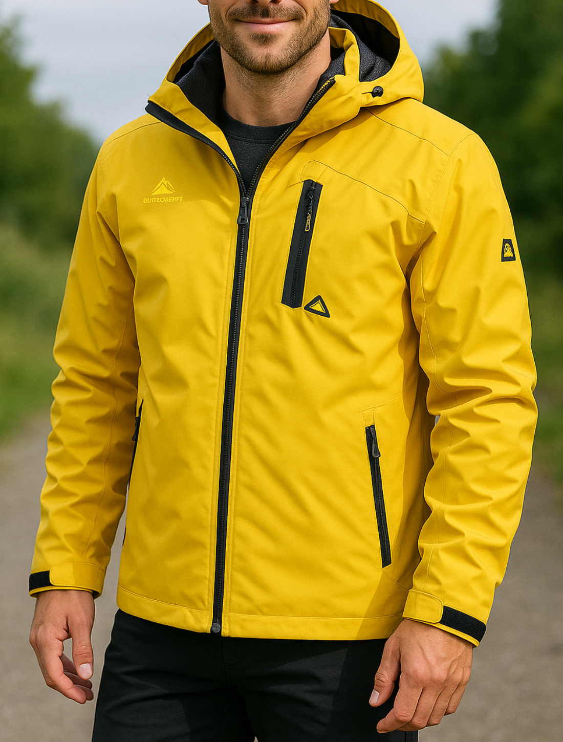 Lichtgewicht Waterdichte Jas Voor Heren, Mesh Gevoerde Outdoor Regen- En Windjack Voor Wandelen En Vssen | VIQA VIQA© NEDERLAND